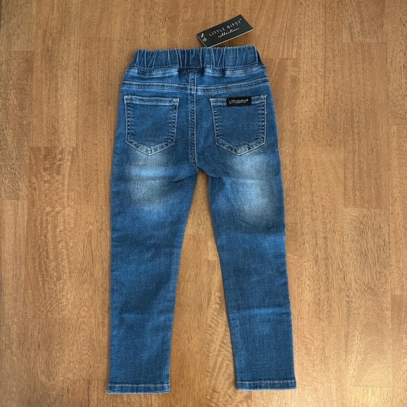 Stylish Kids Denim Jeans - Blue and Gray - Picture 5 of 9